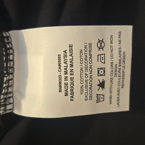 Air Jordan Men's Los Angeles Short Sleeve T-Shirt Black/Red/White Size L NWT - Picture 9 of 9